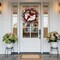 22-Inch Artificial Patriotic Wreath – 4th of July Decoration with Berries and Stars for Front Door, Wall, Indoor & Outdoor Use